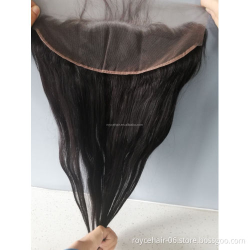 High Quality 13x4 Virgin Brazilian Hair Curly  Frontal